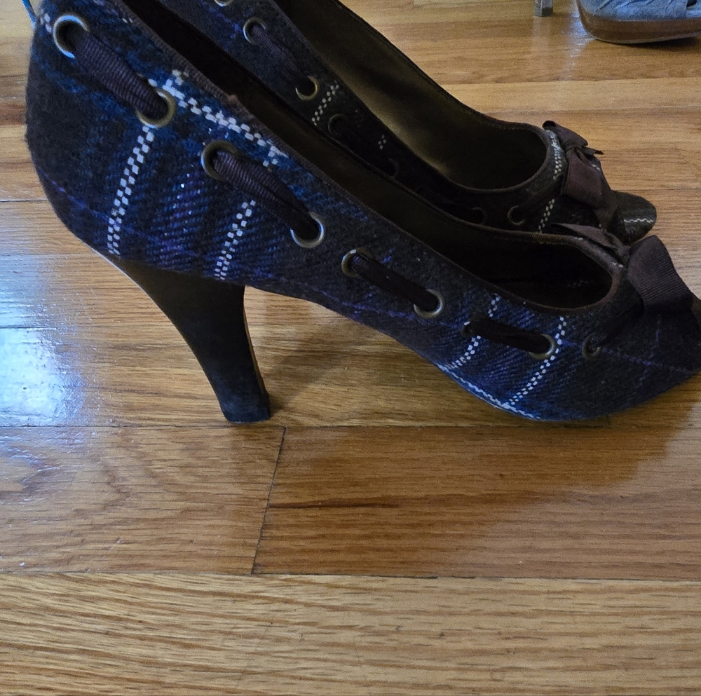 Steve Madden Plaid Open Toed Heel - image 3